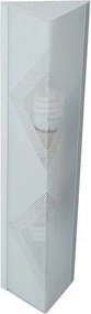 Arandela Alumínio Branco 50x13cm
