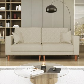 Sofá 03 Lugares Living Ponza Suede