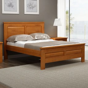 Cama de Casal Florença Madeira Maciça Bedroom -