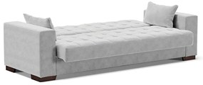 Sofá Cama Casal 3 Lugares 210cm Lisboa Suede  D03 - D'Rossi - Cinza