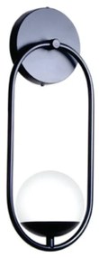 Arandela Elo Globo 16X16X38Cm Metal E Globo Ø12Cm 01Xg9 |Old Artisan A... (ROSÊ FOSCO / COBRE BRILHO, FOSCO (BRANCO))
