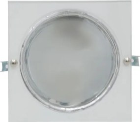 Plafon Embutir Aluminio Branco 16,5Cm X 8,5Cm