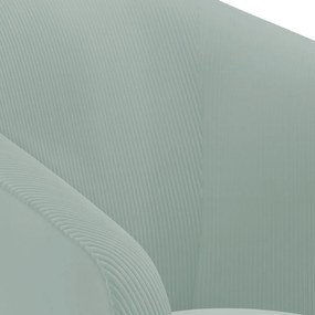 Poltrona Decorativa Pé Palito Castanho Kit 2 Stella Cotelê Int/Veludo D03 - D'Rossi - Menta