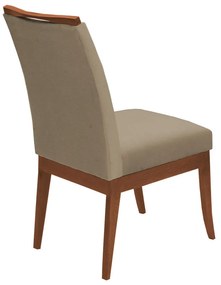 Cadeira Sala de Jantar Lana Veludo Cappuccino - Rimac