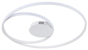 Plafon Roulette Redondo Entrelaçado Ø54Cm Led 45W 3000K Bivolt Branco... (Branco)