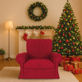 Poltrona Natalina Papai Noel Santa Claus Suede