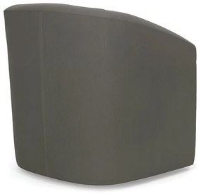 Poltrona Decorativa Base Giratória Stella Max Suede D03 - D'Rossi - Grafite