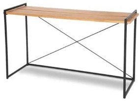 Aparador Sollo Tampo Mel Base Preta 140cm - 62430 Sun House