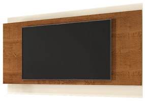Painel de TV 180cm Arcade Nature/Off White - Mobler - Marrom