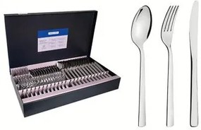 Faqueiro Tramontina Oslo em Aço Inox com Facas de Mesa 72 Peças