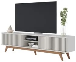 Rack Bancada Para TV 75 Pol. Martires C05 Off White - Mpozenato