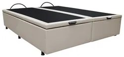 Base Box Baú para Cama Casal Queen 158x198cm Bipartido Liz S05 Sintéti