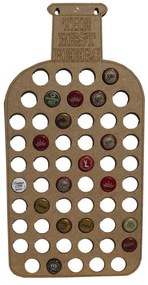 Quadro Decorativo Porta Tampinhas MDF Garrafa 32x69 cm - D'Rossi