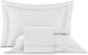 Jogo de Cama Altenburg Cetim de Bambu 300 Fios Essenza Branco - King