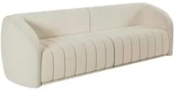 Sofá Living Decorativo 3 Lugares 292cm Meris Z32 Boucle Cru - Mpozenat