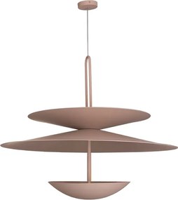 Pendente Aluminio Macadamia 80X70cm Eclisse Duo