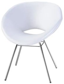 Poltrona Tok Estofada Korino Branco - 12322 Sun House