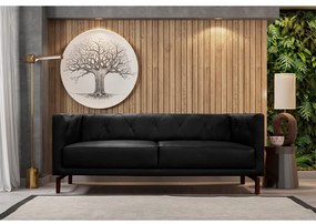 Sofá de Couro Denver Mempra Estofados - 232cm 3,5 Lugares
