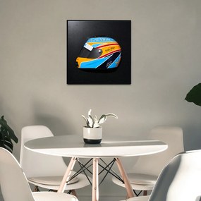 Quadro 3D Decorativo Helmet R26 FA Azul G53 - Gran Belo