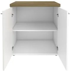 Conjunto Escritório Home Office 4 Peças Sharp A06 Olmo/Branco - Mpozen