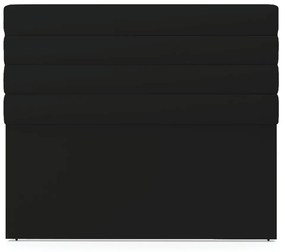 Cabeceira California Para Cama Box Casal 140 cm Linho Preto A79 - D'Rossi
