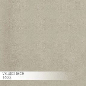 Banqueta Decorativa Billie Base Preta Veludo Bege G41 - Gran Belo