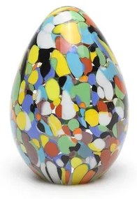 Peso Multicor Pequeno Oval Colorido Murano Cristais Cadoro