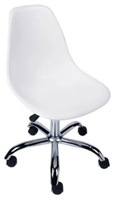 Cadeira de Escritório Eames Eiffel Giratória Branco - Cadeira de Escritório Eames Eiffel Giratória - Branco