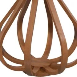 Mesa Lateral Apoio Para Sala Pé de Madeira Orlando Preto E05 - Mpozena