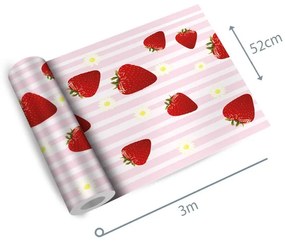 Papel de parede adesivo casual morango