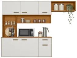 Cozinha Suspensa Lilian Freijó UV/Off Acetinado Z44         - Mpozenat