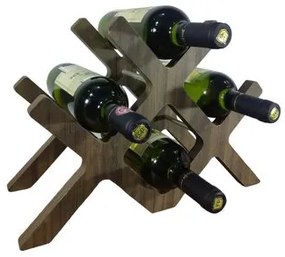 Garrafeiro de Mesa Gaia em MDF Capuccino 41x18x29 cm Woodyou