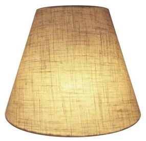 Arandela Retro Cone Md-2001 Cúpula em Tecido 25/26x13cm Rustico Bege - Bivolt
