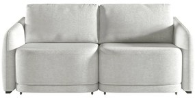 Sofá Cama Modulado Retrátil e Reclinável Decorativo Varsóvia 196cm Bouclê Cinza G33 - Gran Belo