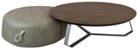 Mesa Centro Liban Tampo Nogueira Base Champagne Metalico Puff Ciprien Courissimo Soft Fendi Cordao Champagne - 62539 Sun House