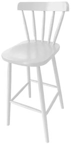 Banqueta Skand Assento Escavado Cor Branca 72 cm (ALT) - 33375 Sun House