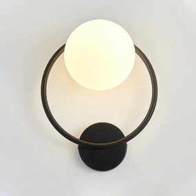 Arandelas Luminária de parede interna, abajur de vidro moderno minimalista com base e27 para decoração de loft, quarto e escada - Modelo-A12 - Lâmpada de LED