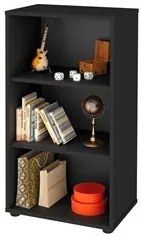 Estante Livreiro Clean 45cm com 2 Prateleiras Preto - Artany