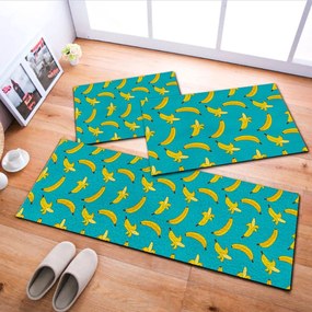 Tapete de Cozinha, Bananas - 40x60cm - Kit de Tapete de Cozinha, 3 Peças