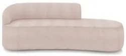 Sofá 4 Lugares Para Sala 220cm Orgânico Wendi Boucle Rose I01  - Mpoze