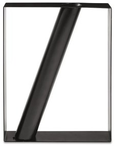 Vaso Decorativo Geométrico em Metal Preto 25,5x20 cm - D'Rossi