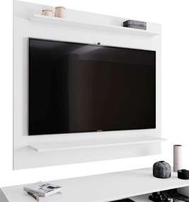 Painel para TVs até 50 Linden MDP/BP com 2 Prateleiras Branco G96 - Gran Belo