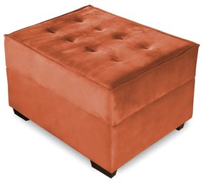 Puff Decorativo Coímbra 60x80 Suede Telha