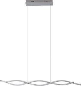 Pendente Led Metal Aluminio Branco 30W Flow - LED BRANCO NEUTRO (4000K)