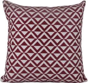 3 Capas para Almofadas SOFT Veludo Geométrico Marsala 43x43cm