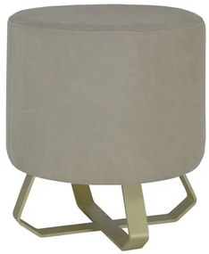 Puff Liban Lona Bege Base Gold 48cm - 60175 Sun House