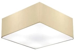 Plafon Quadrado Md-3050 Cúpula em Tecido 12/40x40cm Algodão Crú - Bivolt