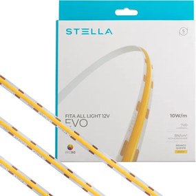 Fita De Led 10w Por Metro 12v 5m Irc90 All Light Evo - LED BRANCO QUENTE (3000K)