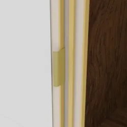 Guarda Roupa Casal 200cm 3 Portas Porto Imbuia/Fendi - Vila Rica