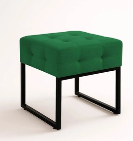 Puff Sala Decorativo Industrial Elisa Suede D03 - D'Rossi - Verde